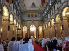 INSIDE Holy Trinity Cathedral in Addis Ababa