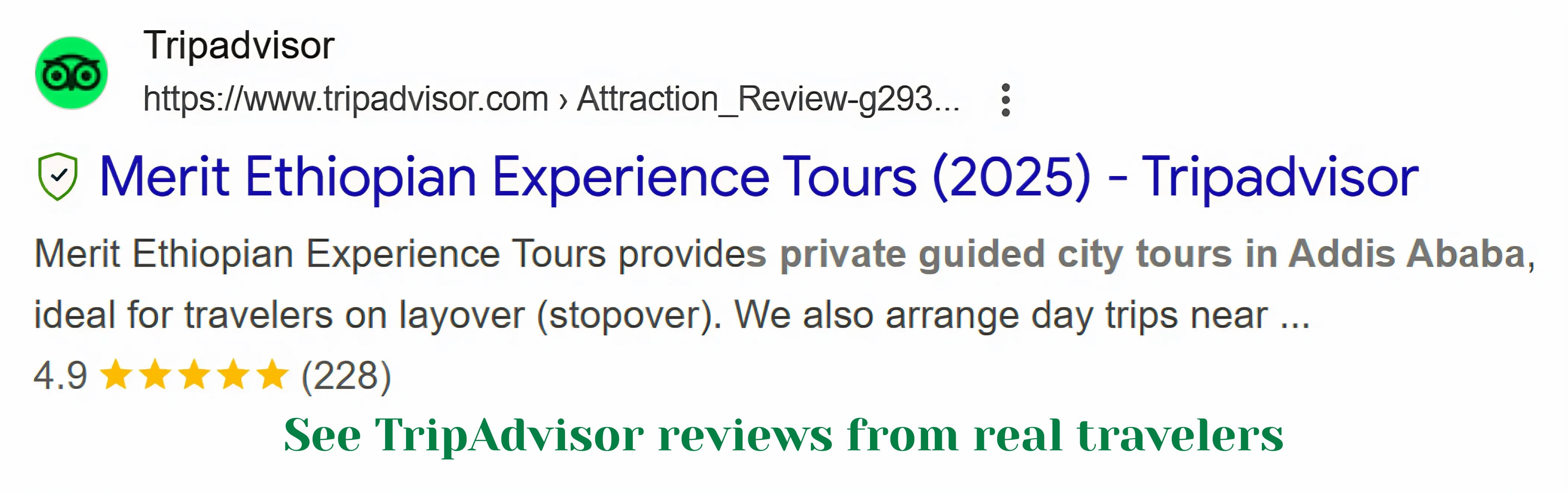 Customer Reviews for Merit Ethiopian Tours