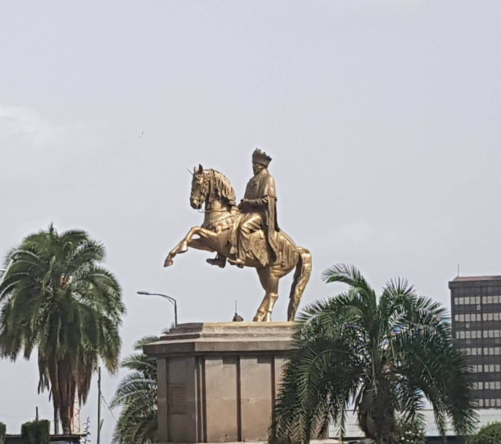 Statue of Emperor Menelik II in Addis Ababa