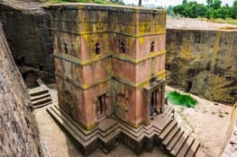 The famous Saint George Rock Church at Lalibela