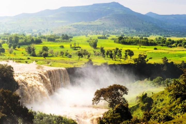 Blue Nile Falls in the Rainy Season